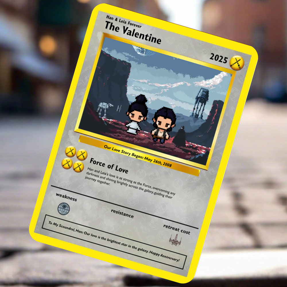 Construisez votre propre carte d'amour Space Wars