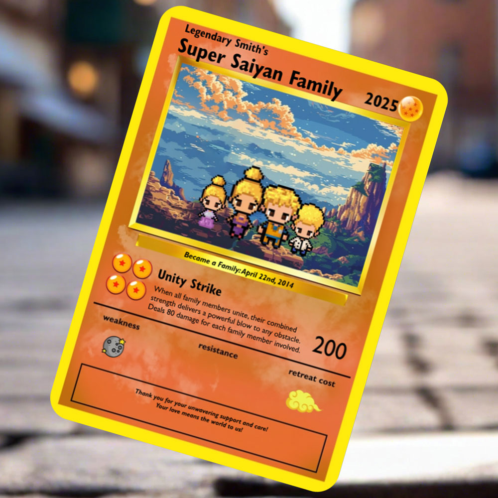 Construisez votre propre carte de famille Super Saiyan