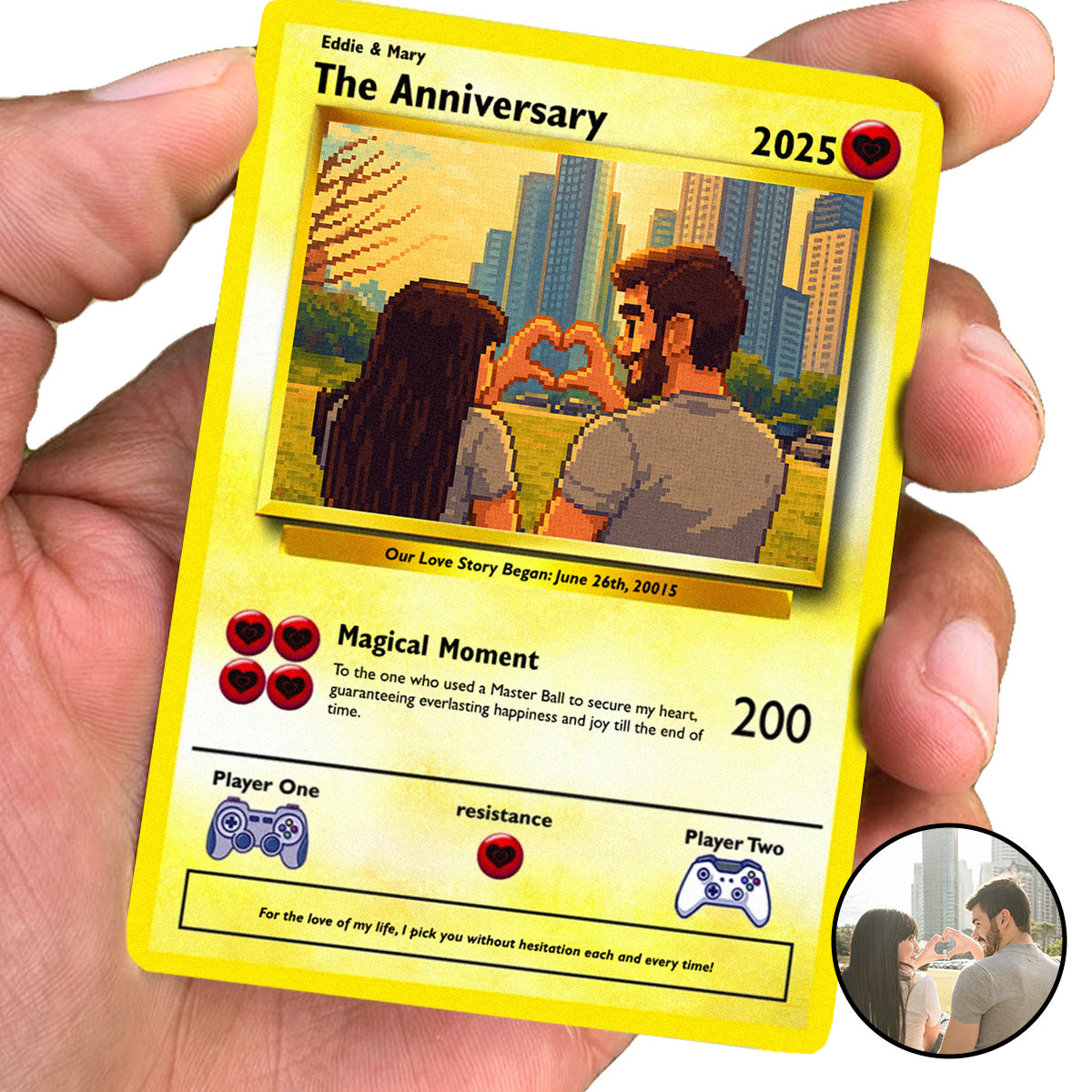 Construisez votre propre carte de couples / anniversaire