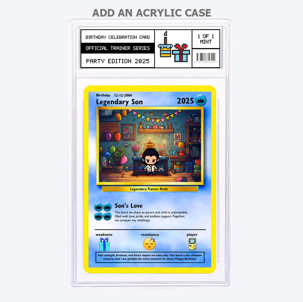 Construisez votre propre carte d'anniversaire de fils