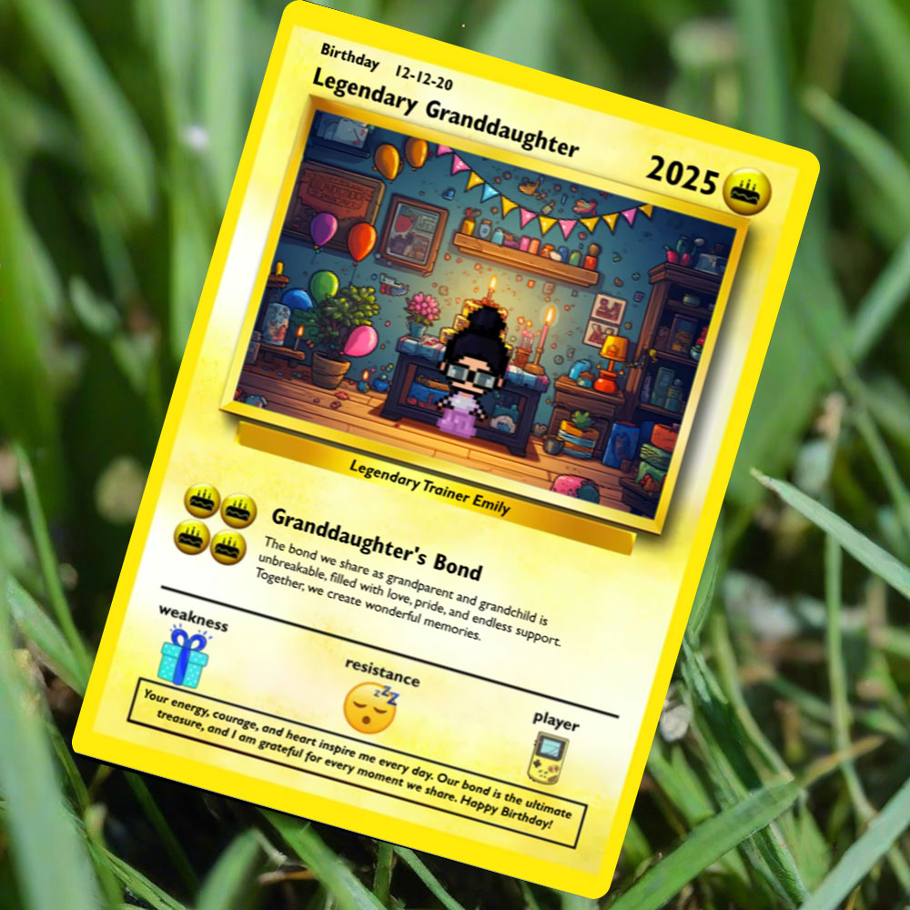 Granddaughter Birthday Card - Build Your Own