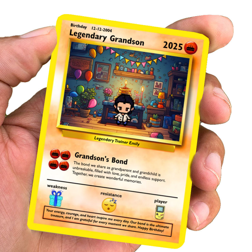 Construisez votre propre carte d'anniversaire de petit-fils