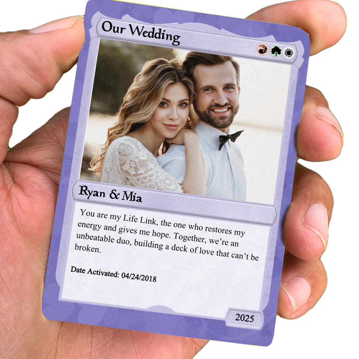 Love The Gathering Wedding Card - Photo