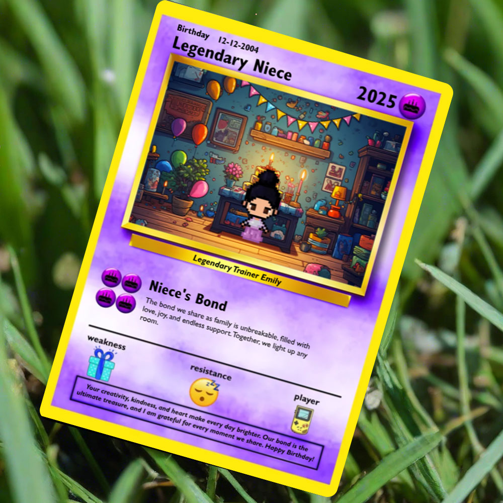 Construisez votre propre carte d'anniversaire de nièce