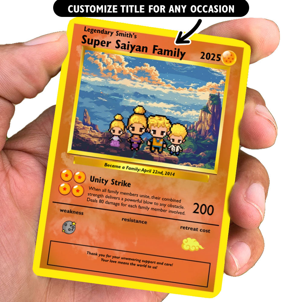 Construisez votre propre carte de famille Super Saiyan