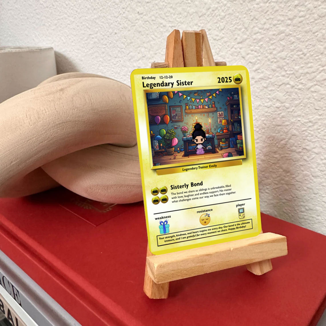 Construisez votre propre carte d'anniversaire de soeur