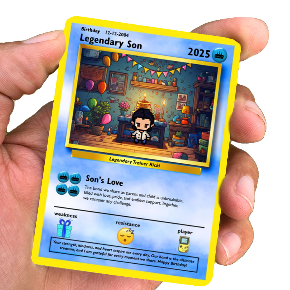 Construisez votre propre carte d'anniversaire de fils