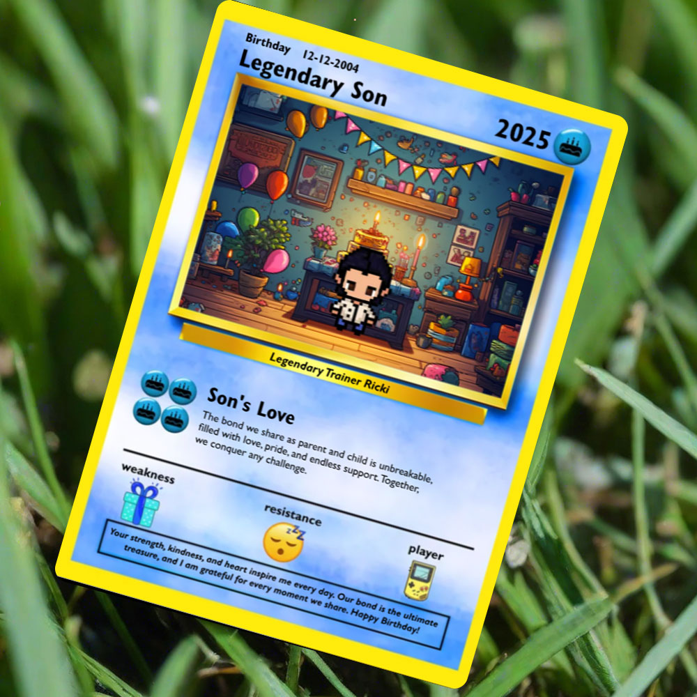 Construisez votre propre carte d'anniversaire de fils