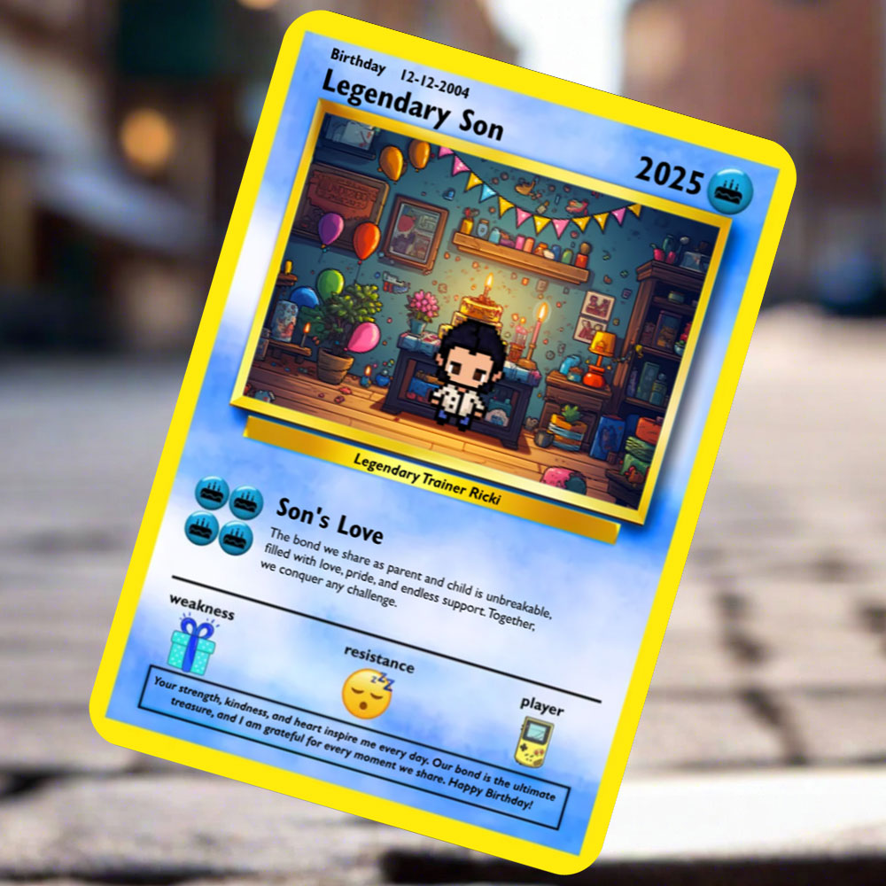 Son Birthday Card - Build Your Own