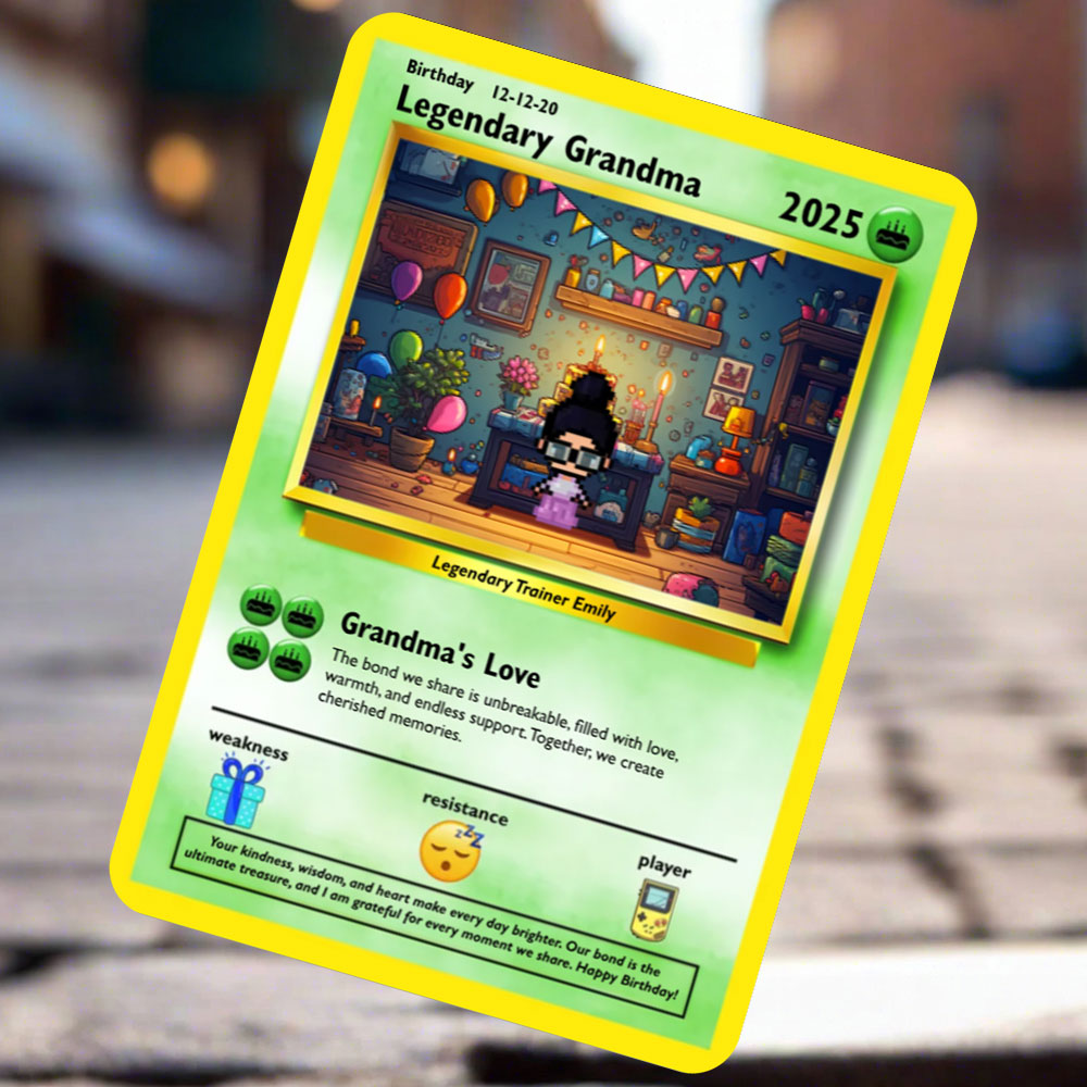 Construisez votre propre carte d'anniversaire de grand-mère