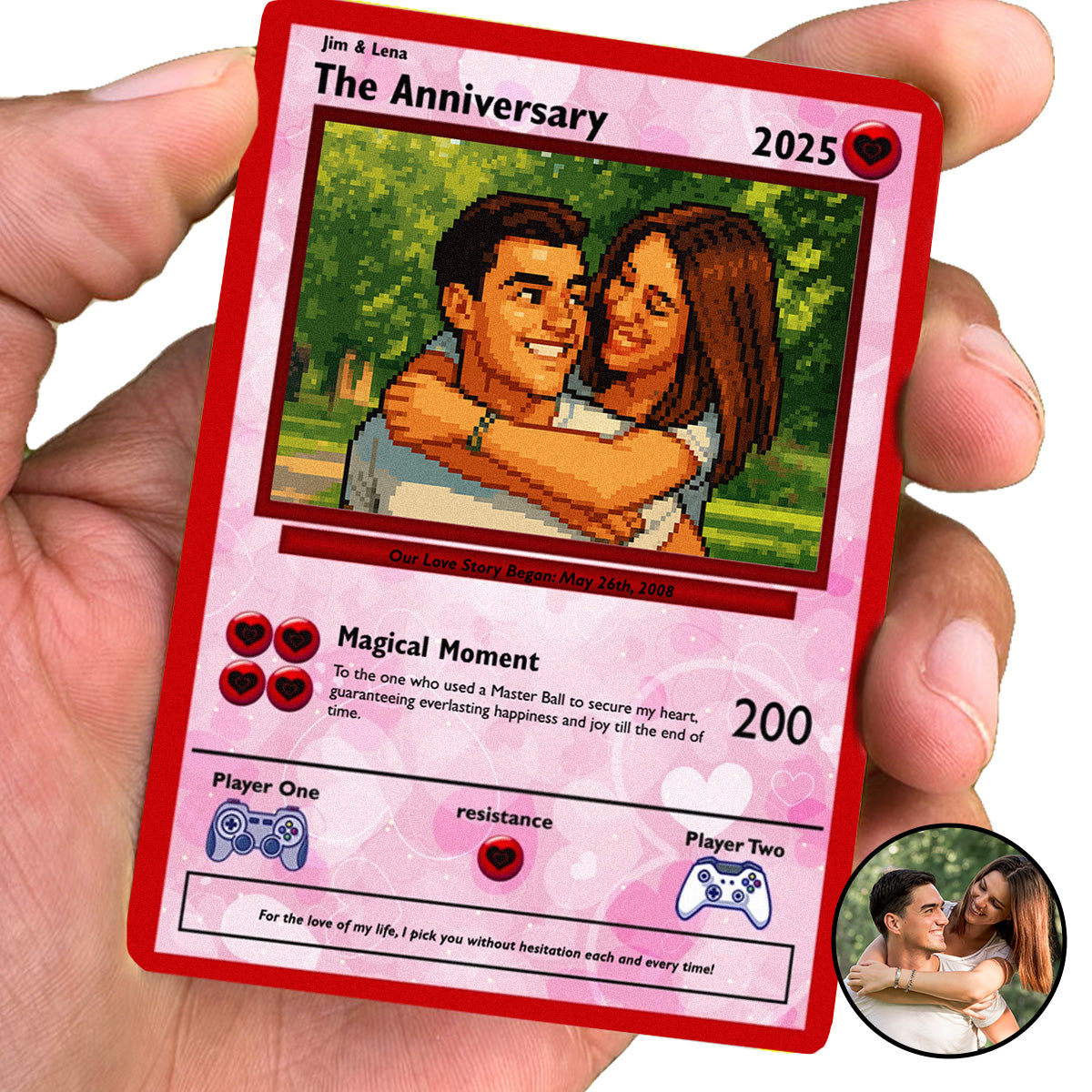 Construisez votre propre carte de couples / anniversaire
