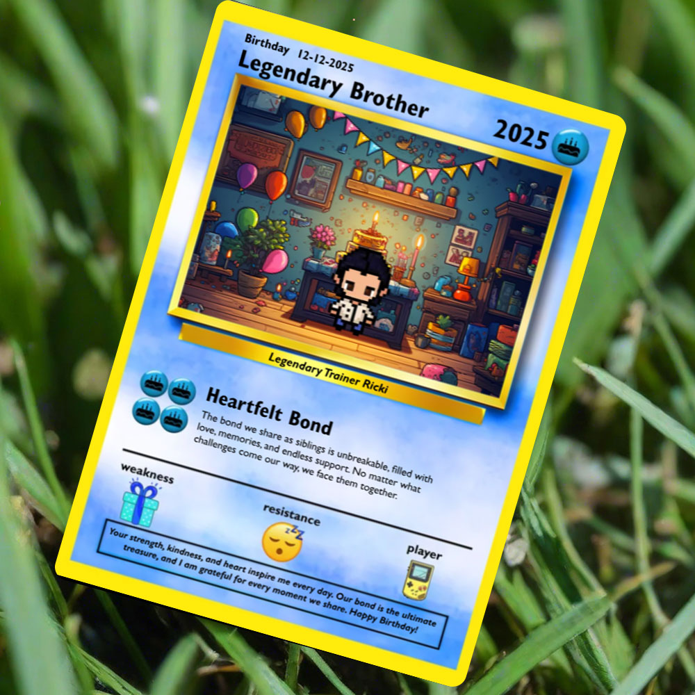 Construisez votre propre carte d'anniversaire frère