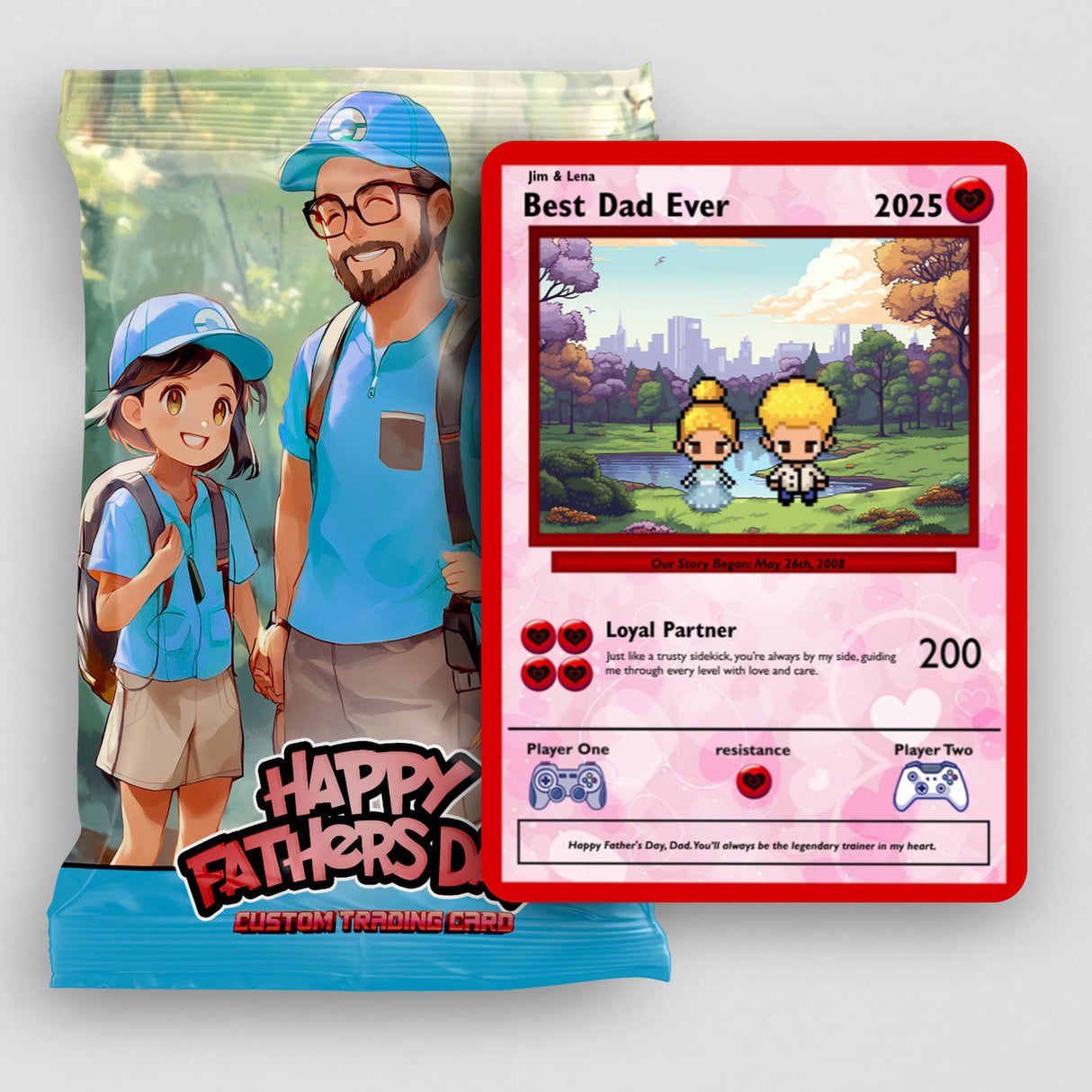 Carte fille à papa - Construisez la vôtre