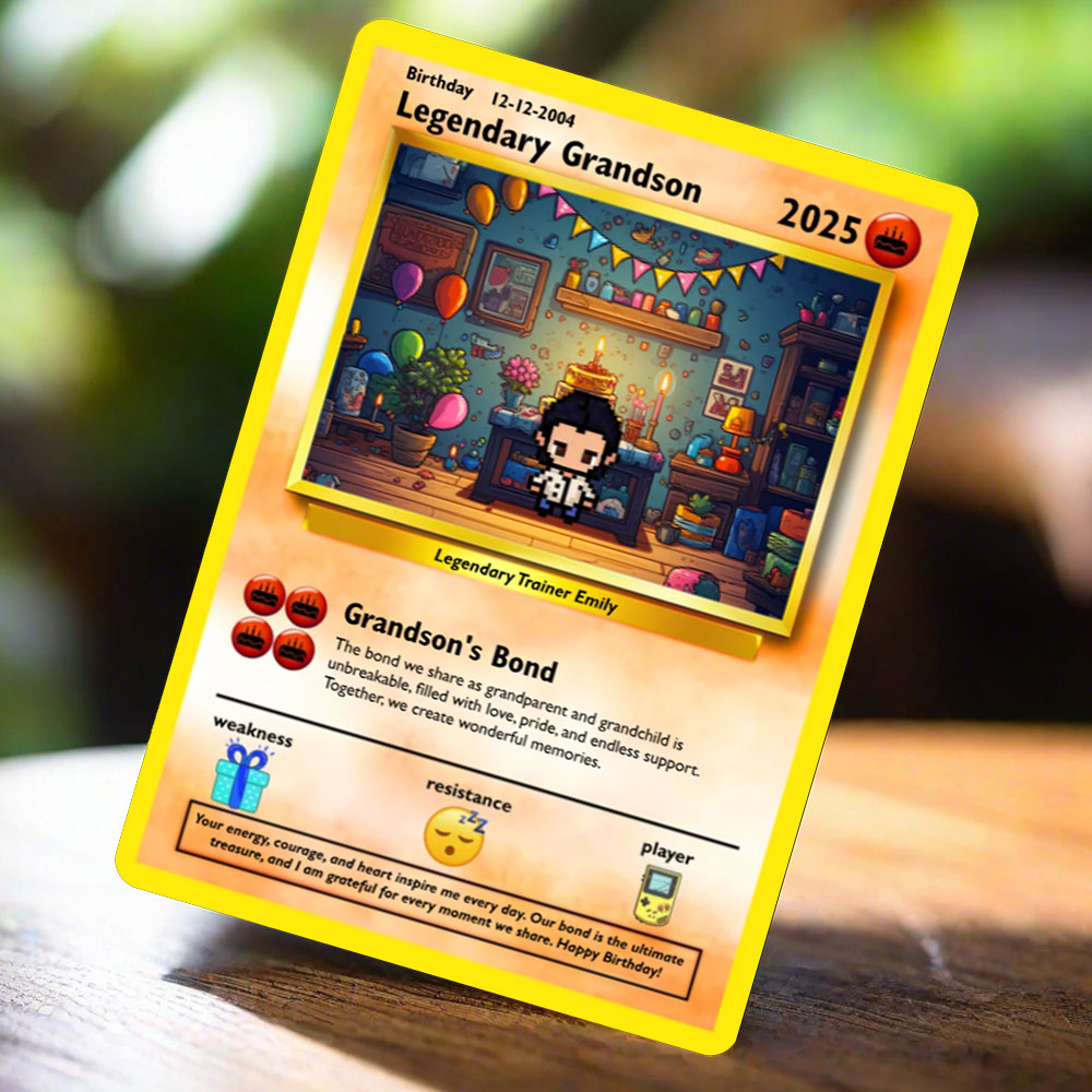 Construisez votre propre carte d'anniversaire de petit-fils