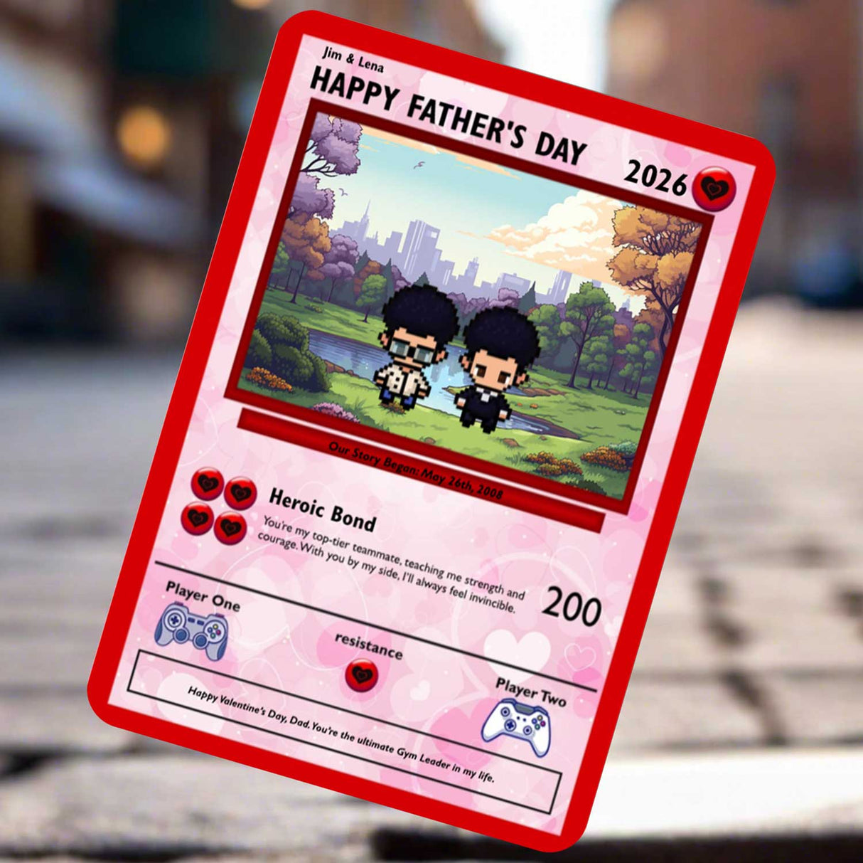 Son to Dad Card - Build Your Own