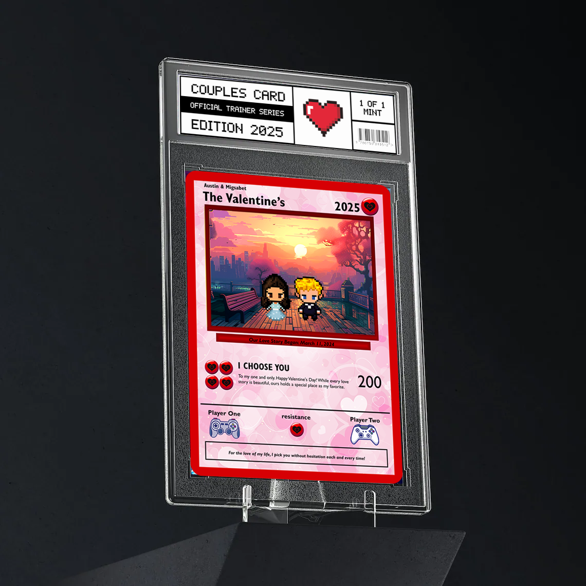 Construisez votre propre carte de couples / anniversaire