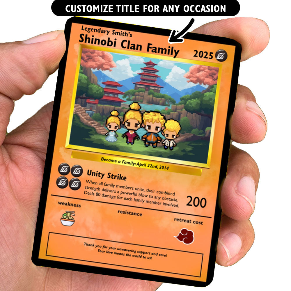 Construisez votre propre carte de famille Shinobi Clan