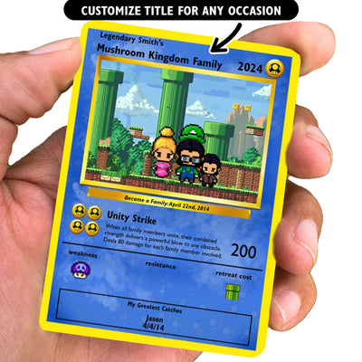 Mushroom Kingdom Family Card -Build Your Own