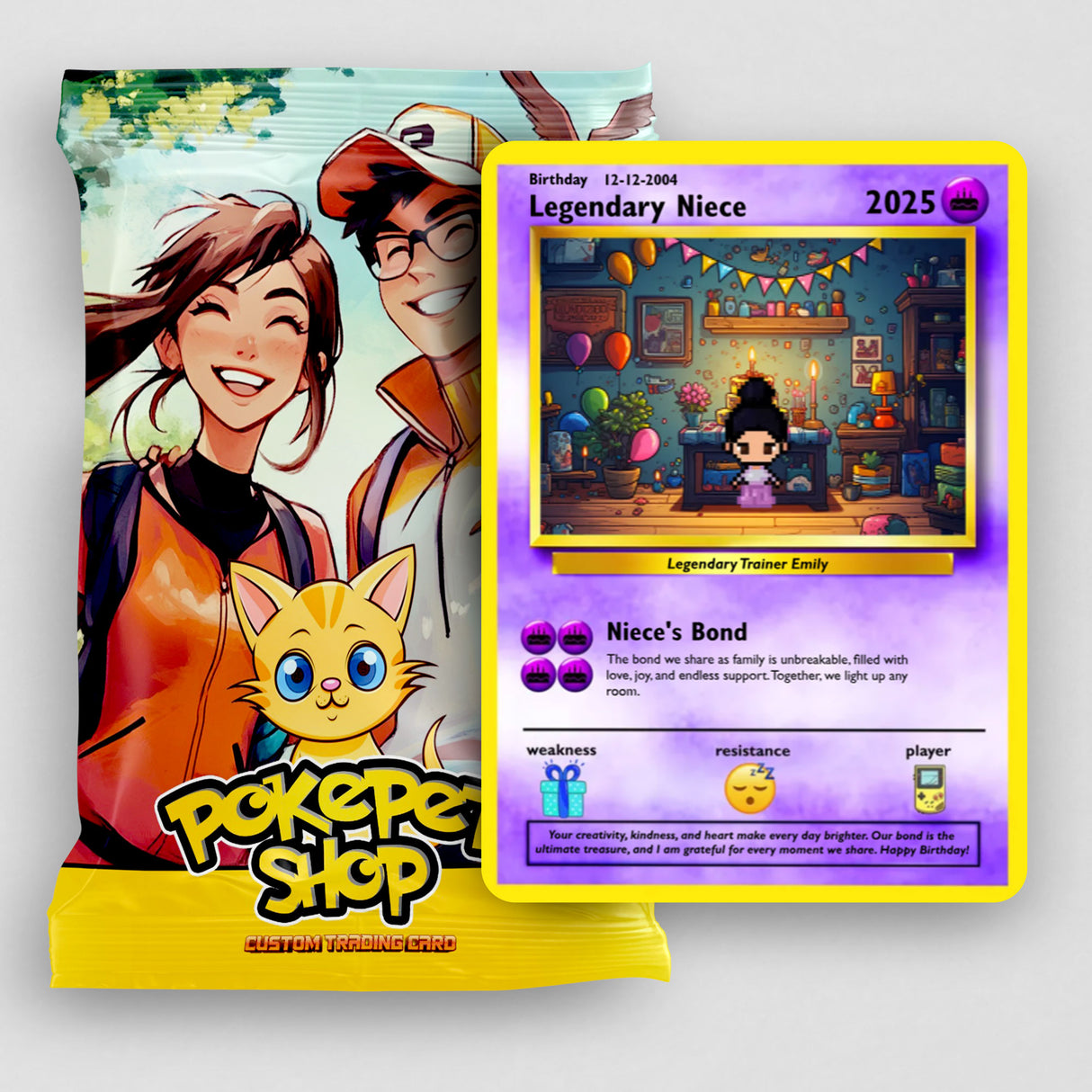 Construisez votre propre carte d'anniversaire de nièce