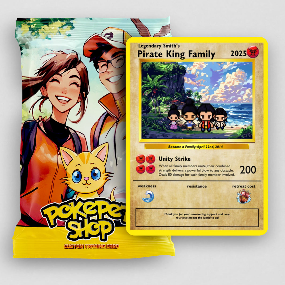 Construisez votre propre carte de famille Pirate King