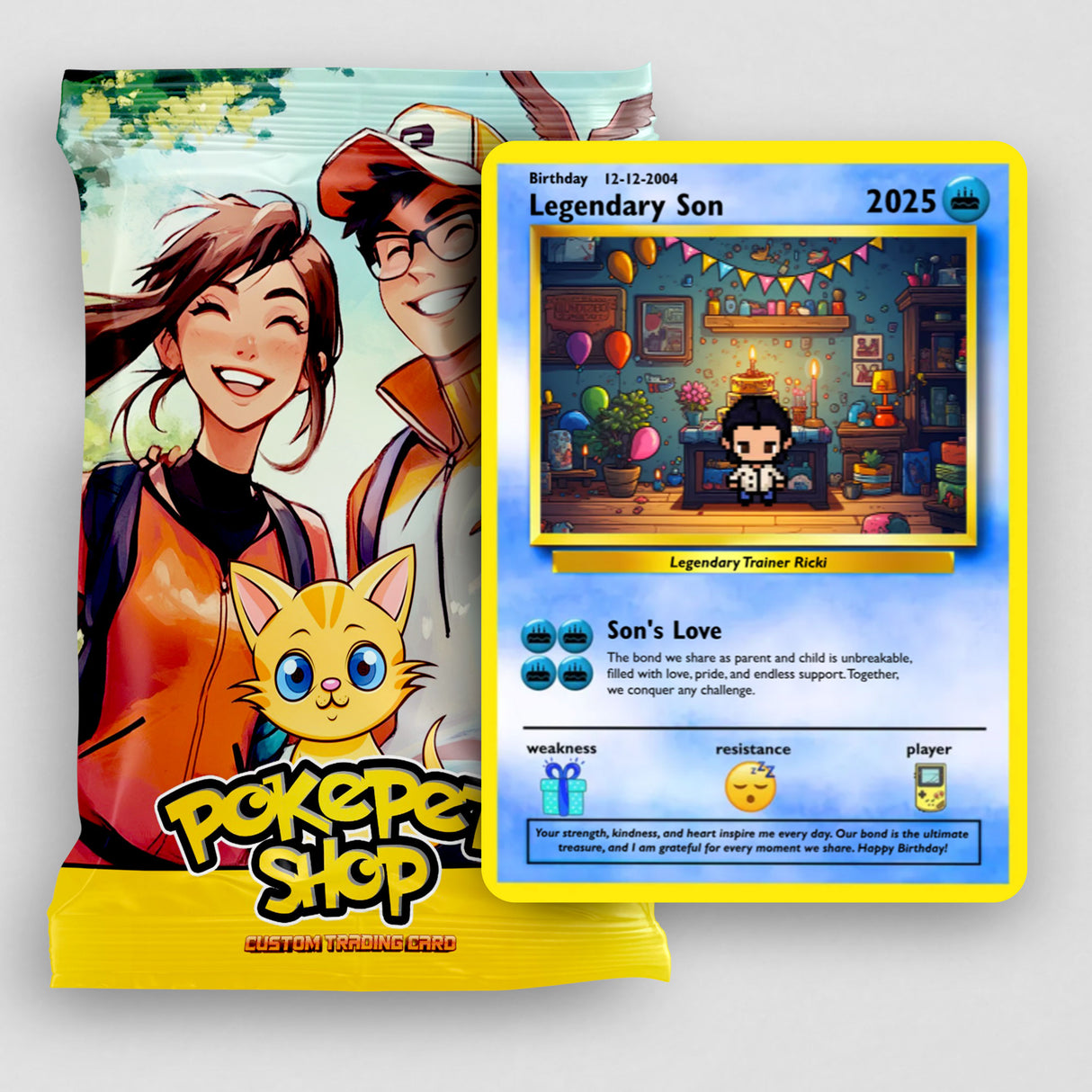 Construisez votre propre carte d'anniversaire de fils